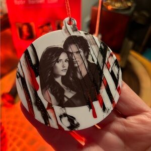Delena Damon tVD+ inspired custom ornament. I know you’re obsessed with me